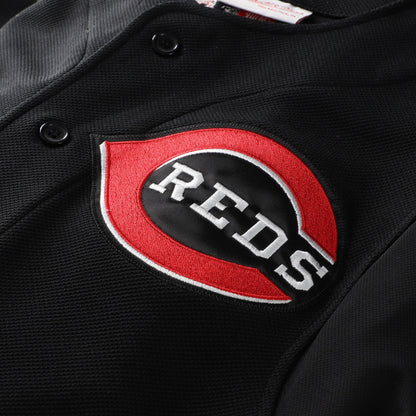 Ken Griffey Jr. Cincinnati Reds Mitchell &amp;amp; Ness Cooperstown Collection Authentic Mesh Batting Practice Jersey - Black