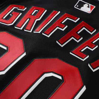 Ken Griffey Jr. Cincinnati Reds Mitchell &amp;amp; Ness Cooperstown Collection Authentic Mesh Batting Practice Jersey - Black