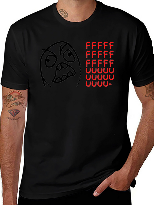 Rage Face Meme Graphic T-Shirt - Classic Internet Humor