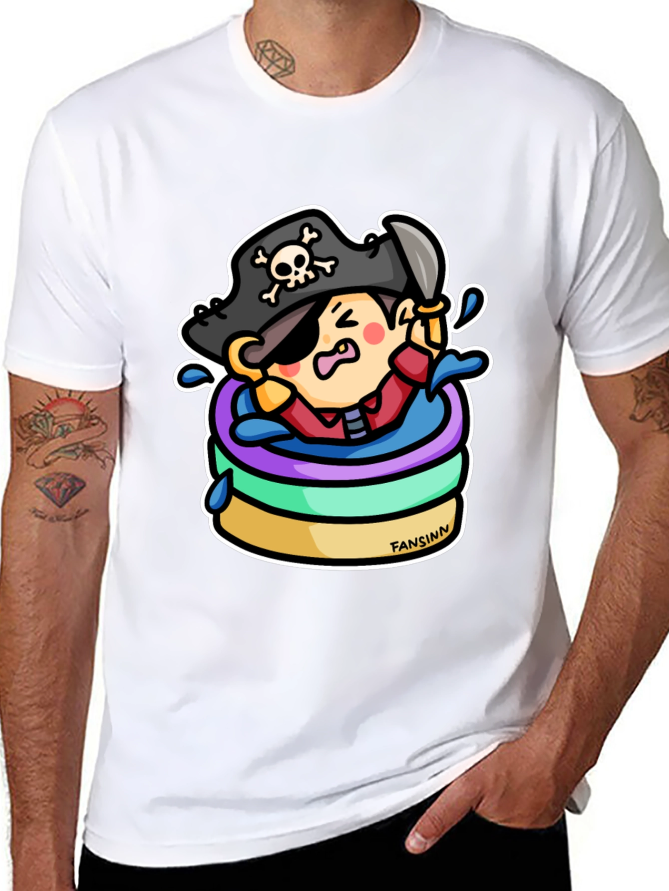 Pirate in a Kiddie Pool Graphic Tee
