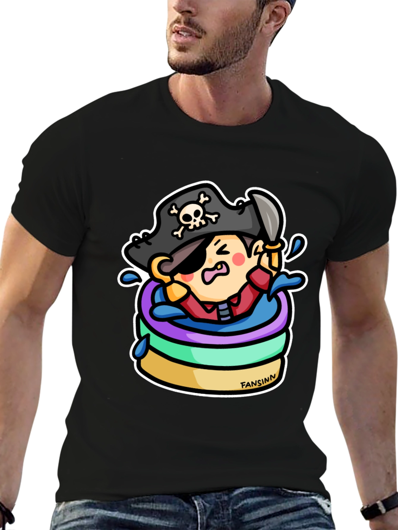 Pirate in a Kiddie Pool Graphic Tee
