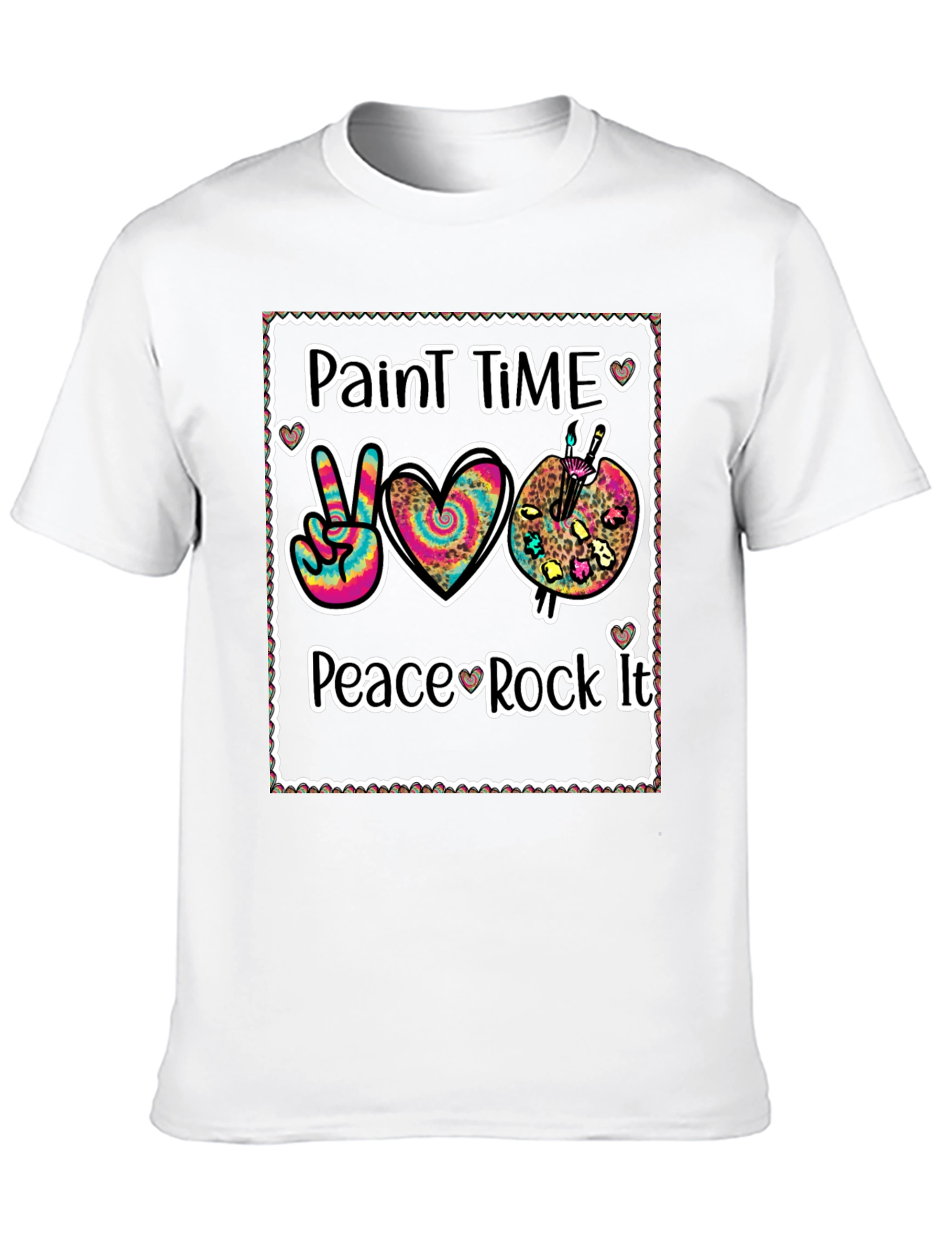 Paint Time Peace Rock It T-Shirt
