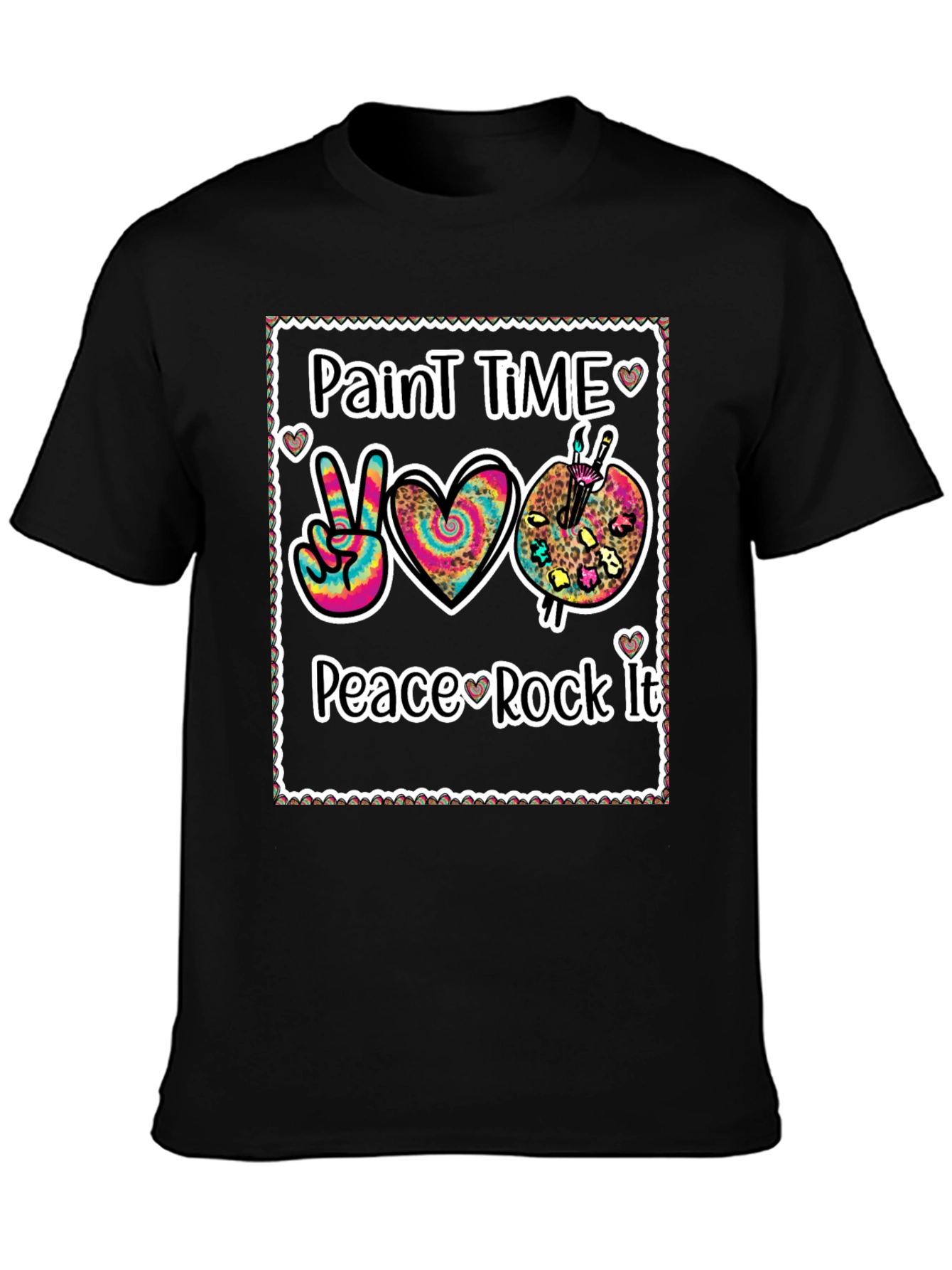 Paint Time Peace Rock It T-Shirt