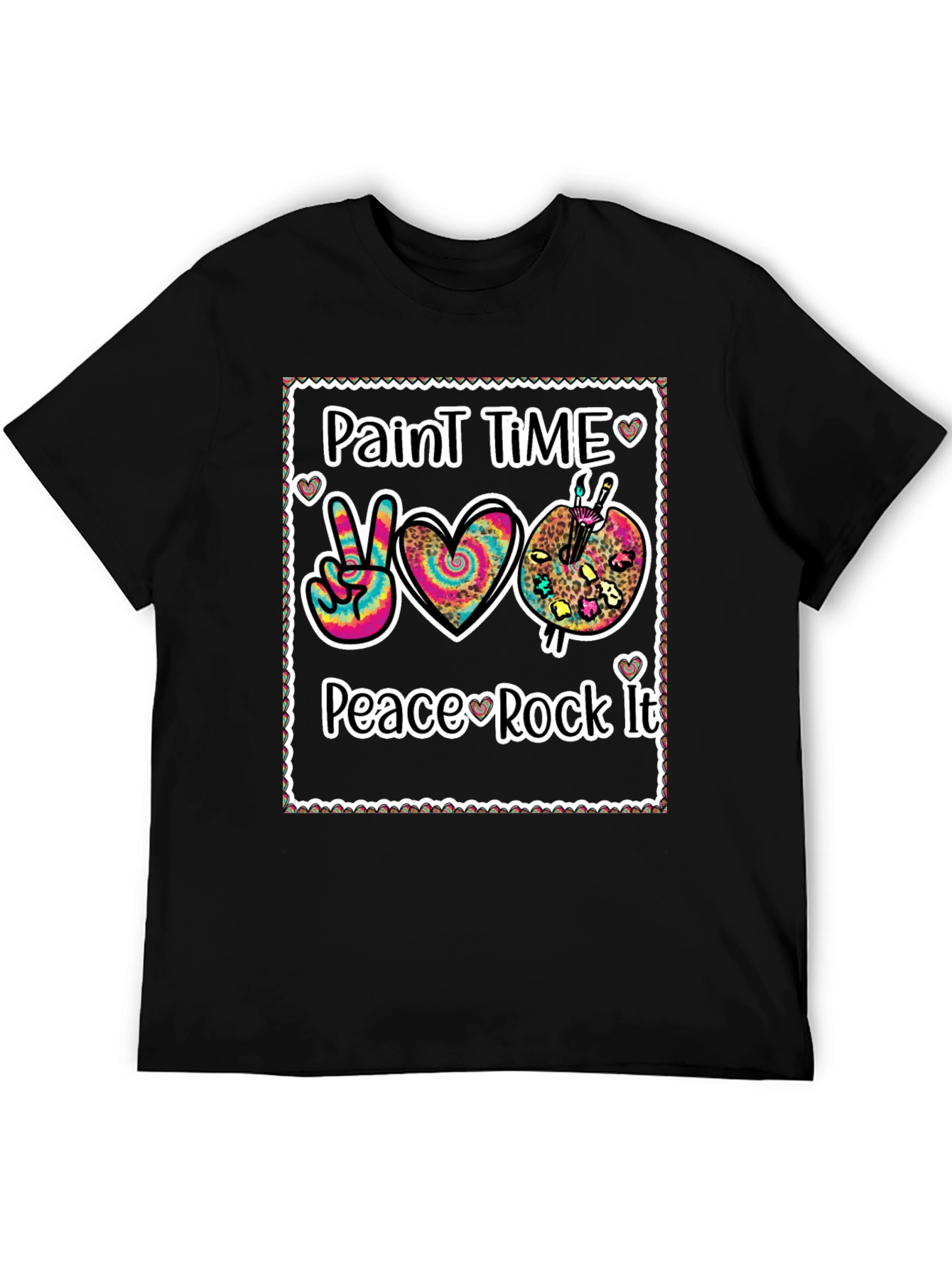 Paint Time Peace Rock It T-Shirt