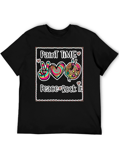 Paint Time Peace Rock It T-Shirt