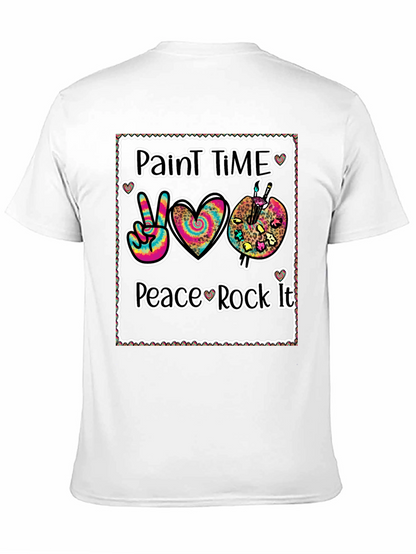 Paint Time Peace Rock It T-Shirt