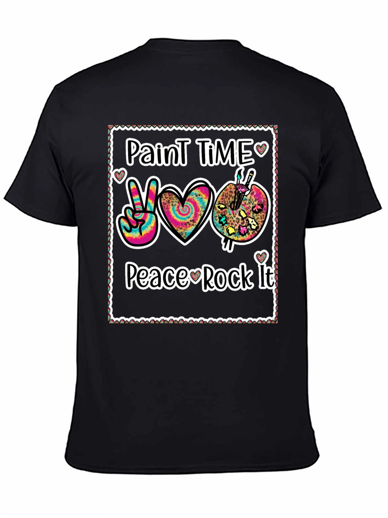 Paint Time Peace Rock It T-Shirt
