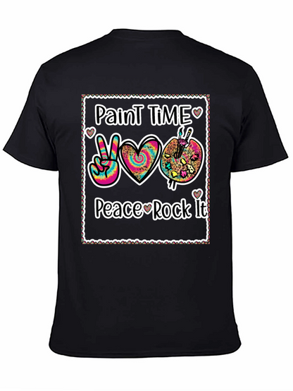 Paint Time Peace Rock It T-Shirt