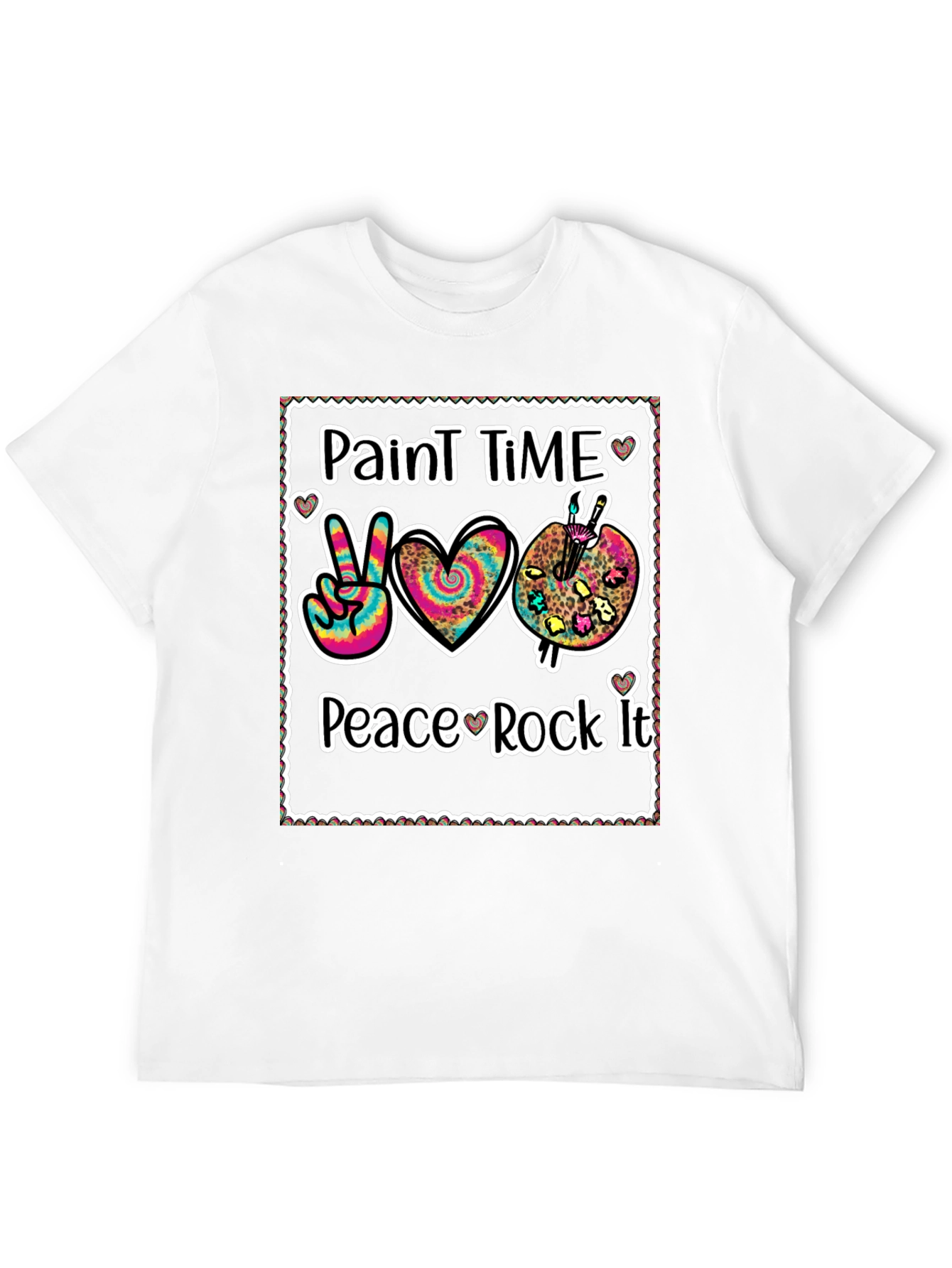 Paint Time Peace Rock It T-Shirt