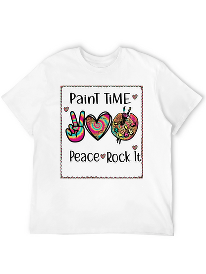 Paint Time Peace Rock It T-Shirt