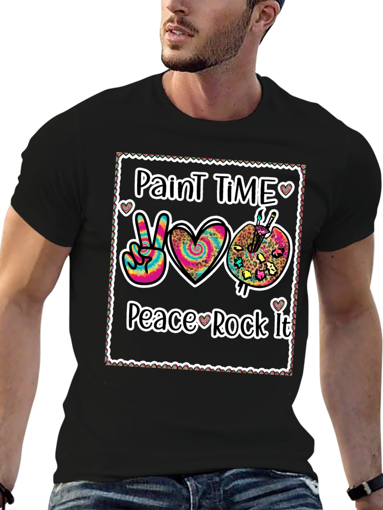 Paint Time Peace Rock It T-Shirt