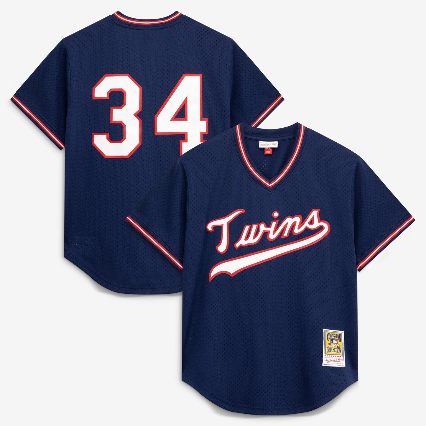 Kirby Puckett Minnesota Twins Mitchell &amp;amp; Ness Authentic Batting Practice Jersey - Navy