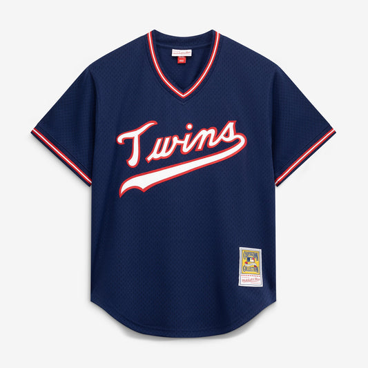Kirby Puckett Minnesota Twins Mitchell &amp;amp; Ness Authentic Batting Practice Jersey - Navy