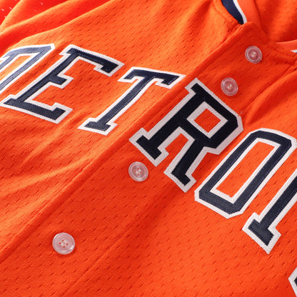Kirk Gibson Detroit Tigers Mitchell &amp;amp; Ness Cooperstown Collection Mesh Batting Practice Button-Up Jersey - Orange