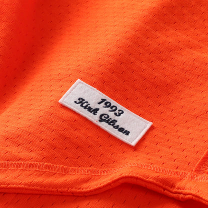Kirk Gibson Detroit Tigers Mitchell &amp;amp; Ness Cooperstown Collection Mesh Batting Practice Button-Up Jersey - Orange