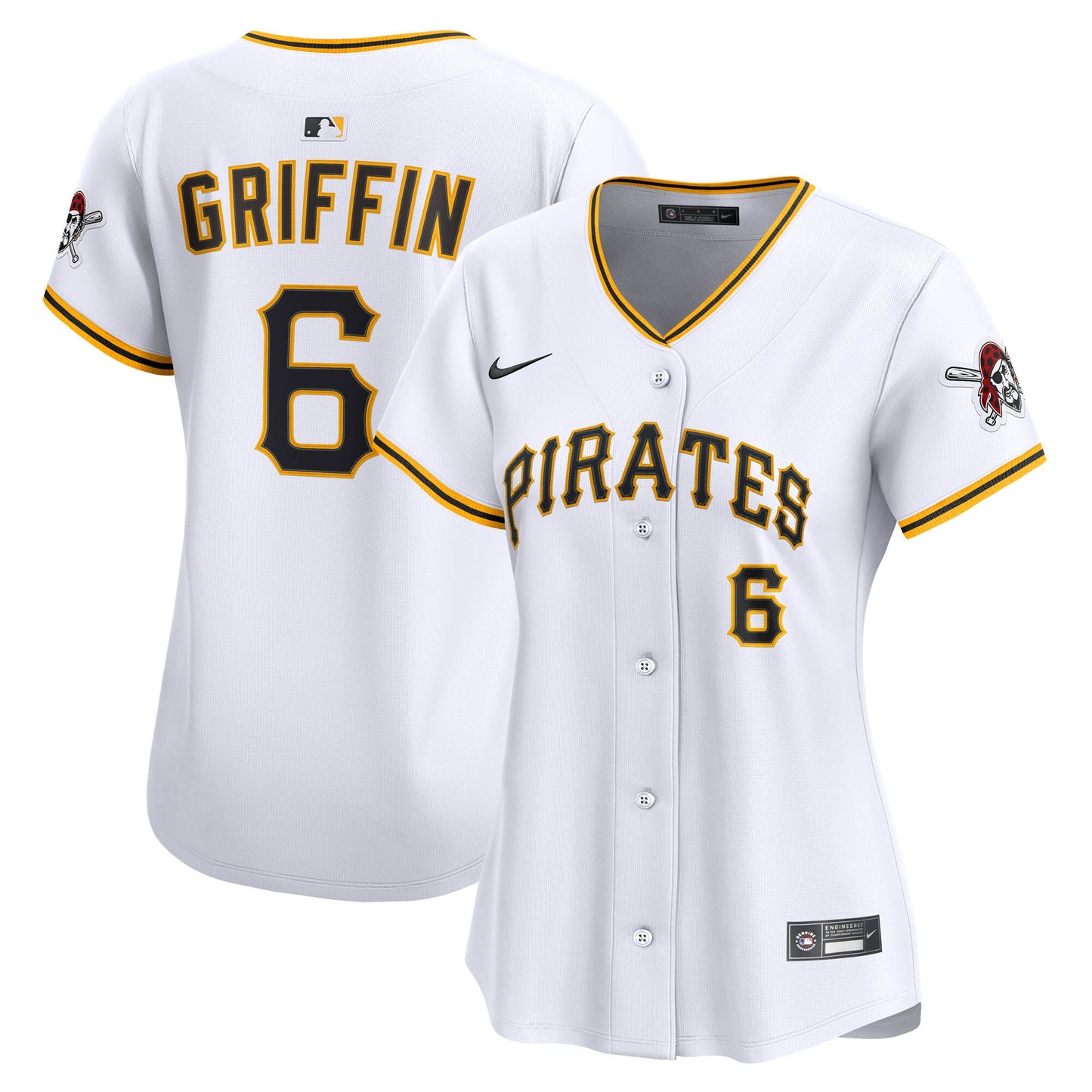 Konnor Griffin Pittsburgh Pirates Nike Women's Home Limited Jersey - White