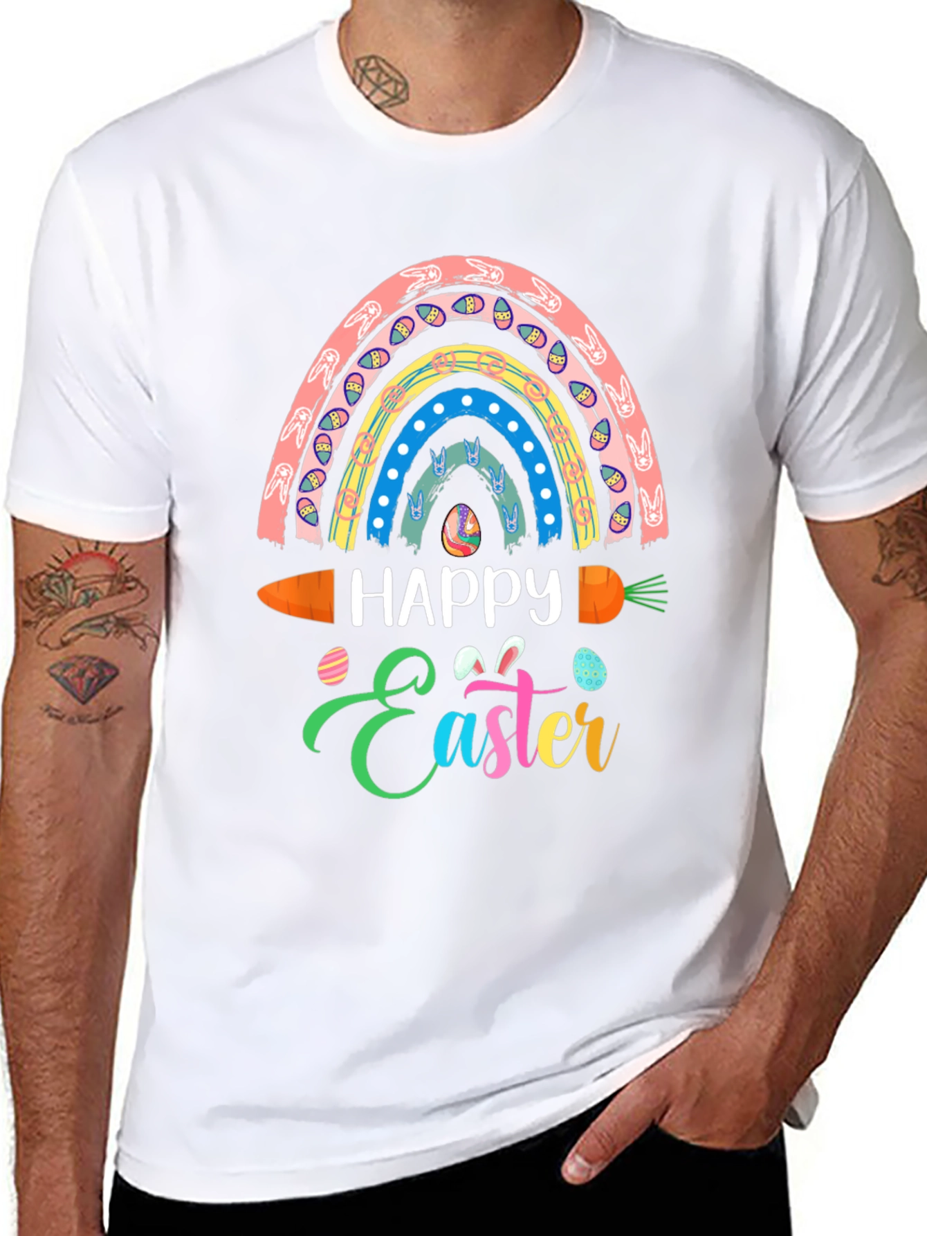 Happy Easter Rainbow Carrot T-Shirt