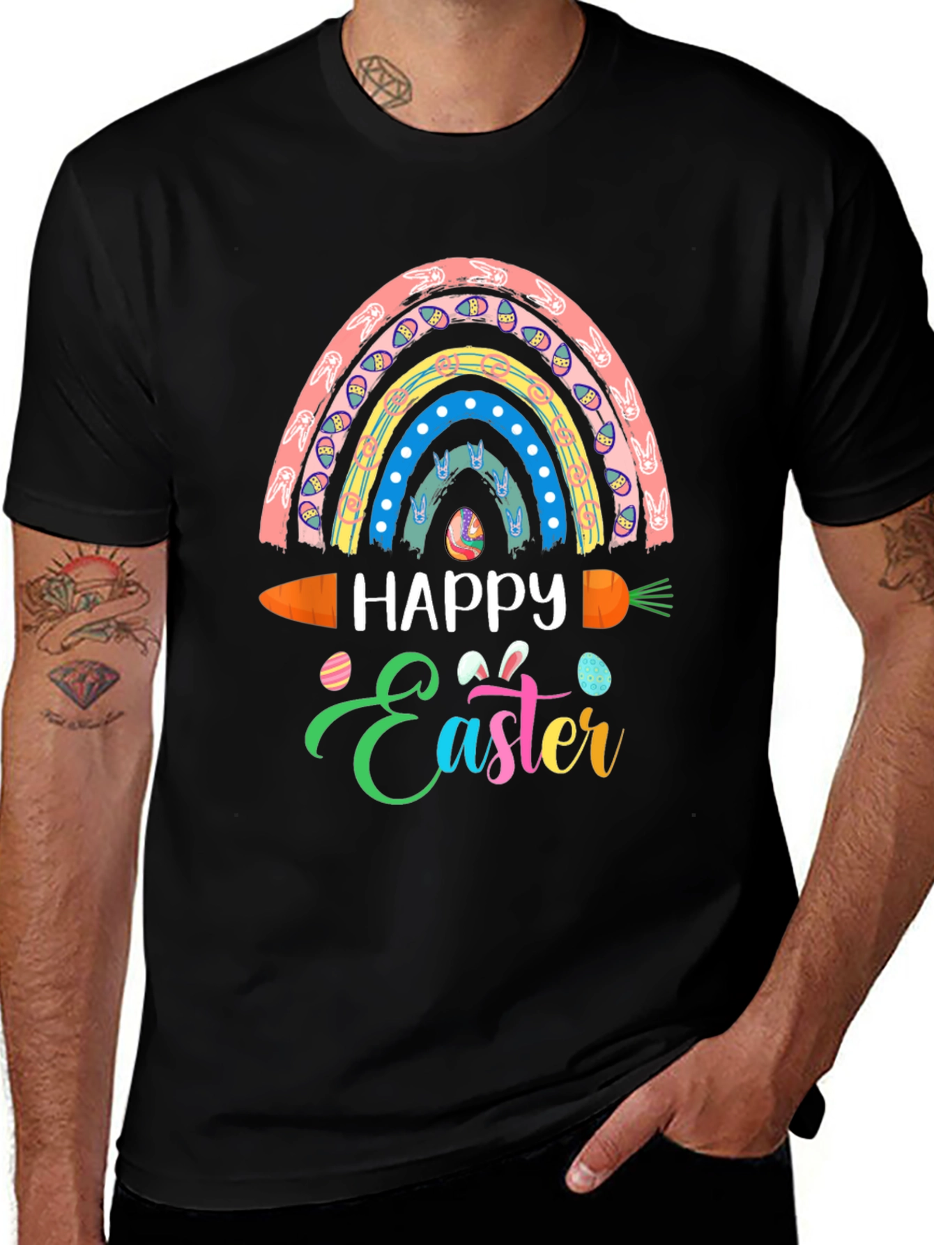 Happy Easter Rainbow Carrot T-Shirt