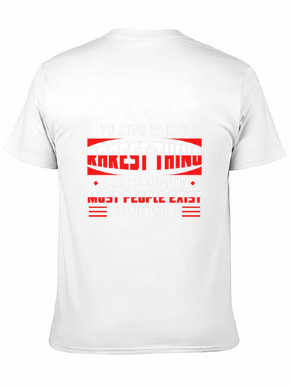 Motivational Quote Black T-Shirt
