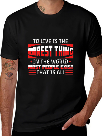 Motivational Quote Black T-Shirt