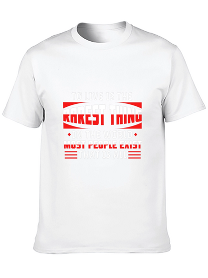 Motivational Quote Black T-Shirt