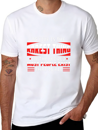 Motivational Quote Black T-Shirt