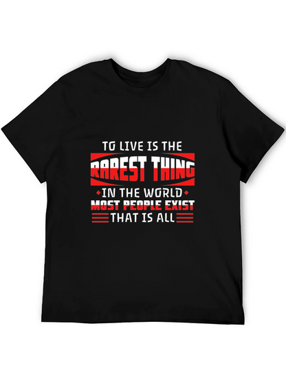 Motivational Quote Black T-Shirt