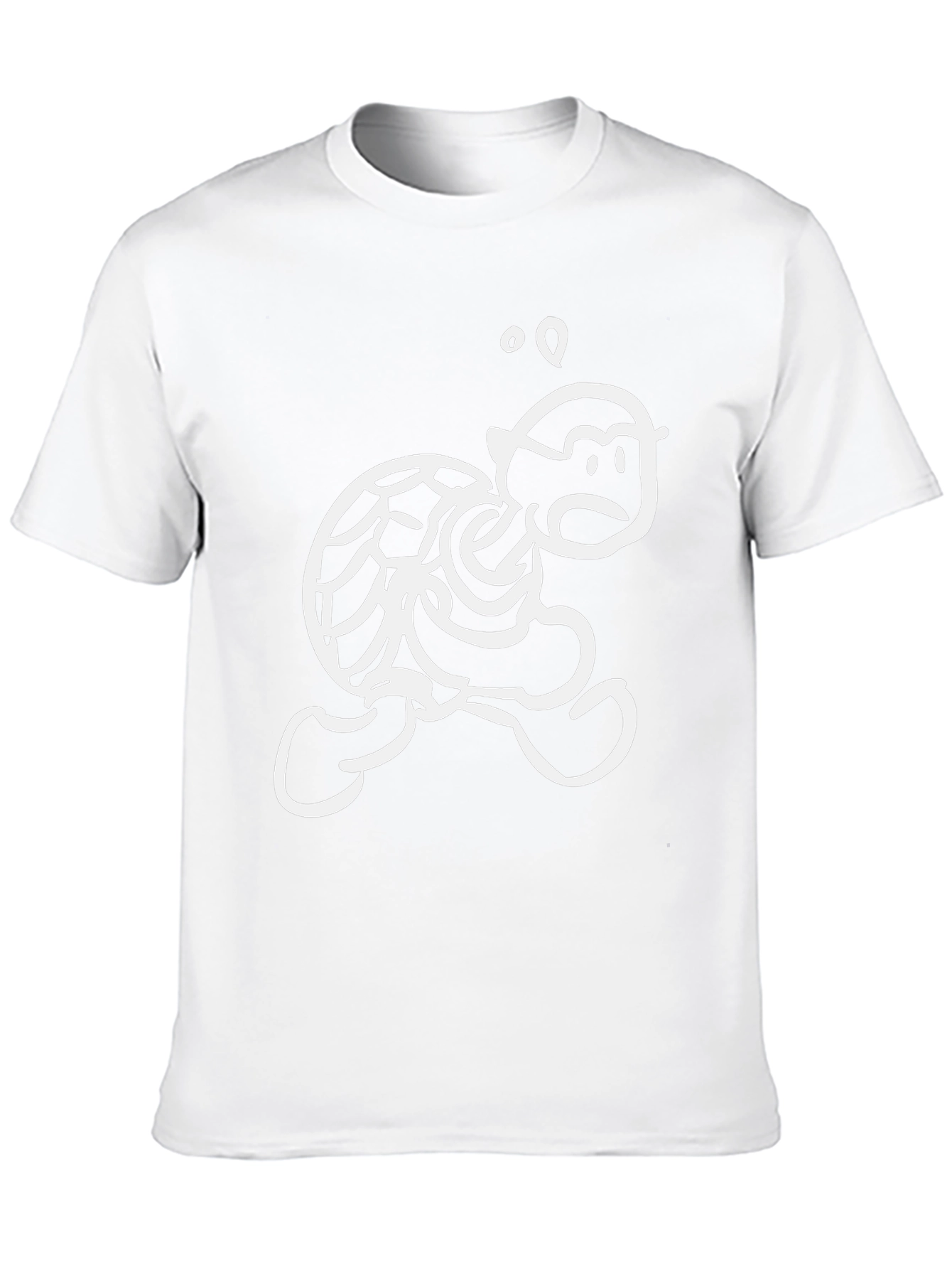 Funny Cartoon Turtle T-Shirt - Black