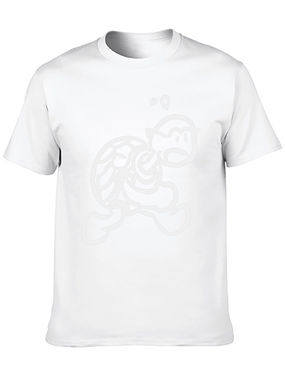 Funny Cartoon Turtle T-Shirt - Black