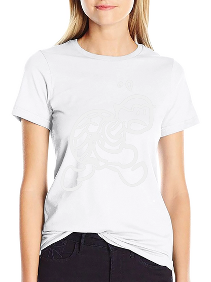 Funny Cartoon Turtle T-Shirt - Black