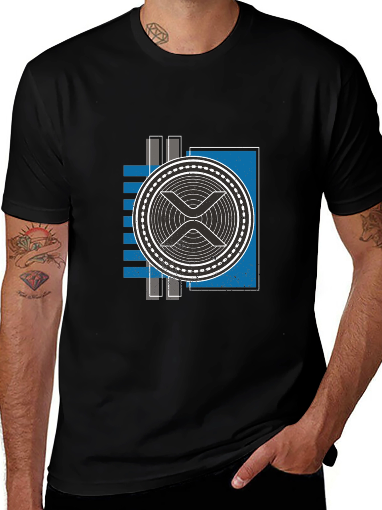 Ripple XRP Crypto Black T-Shirt