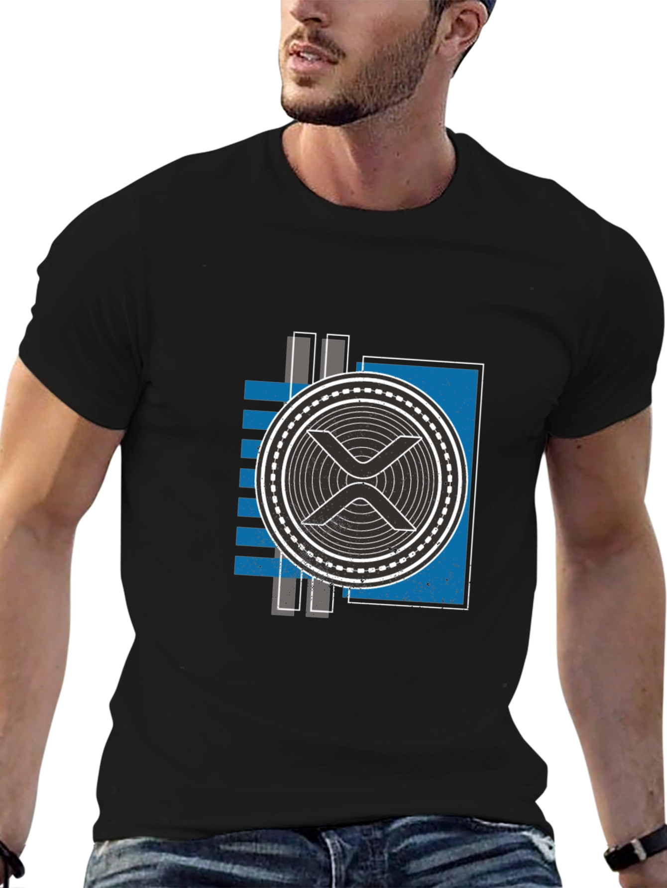 Ripple XRP Crypto Black T-Shirt