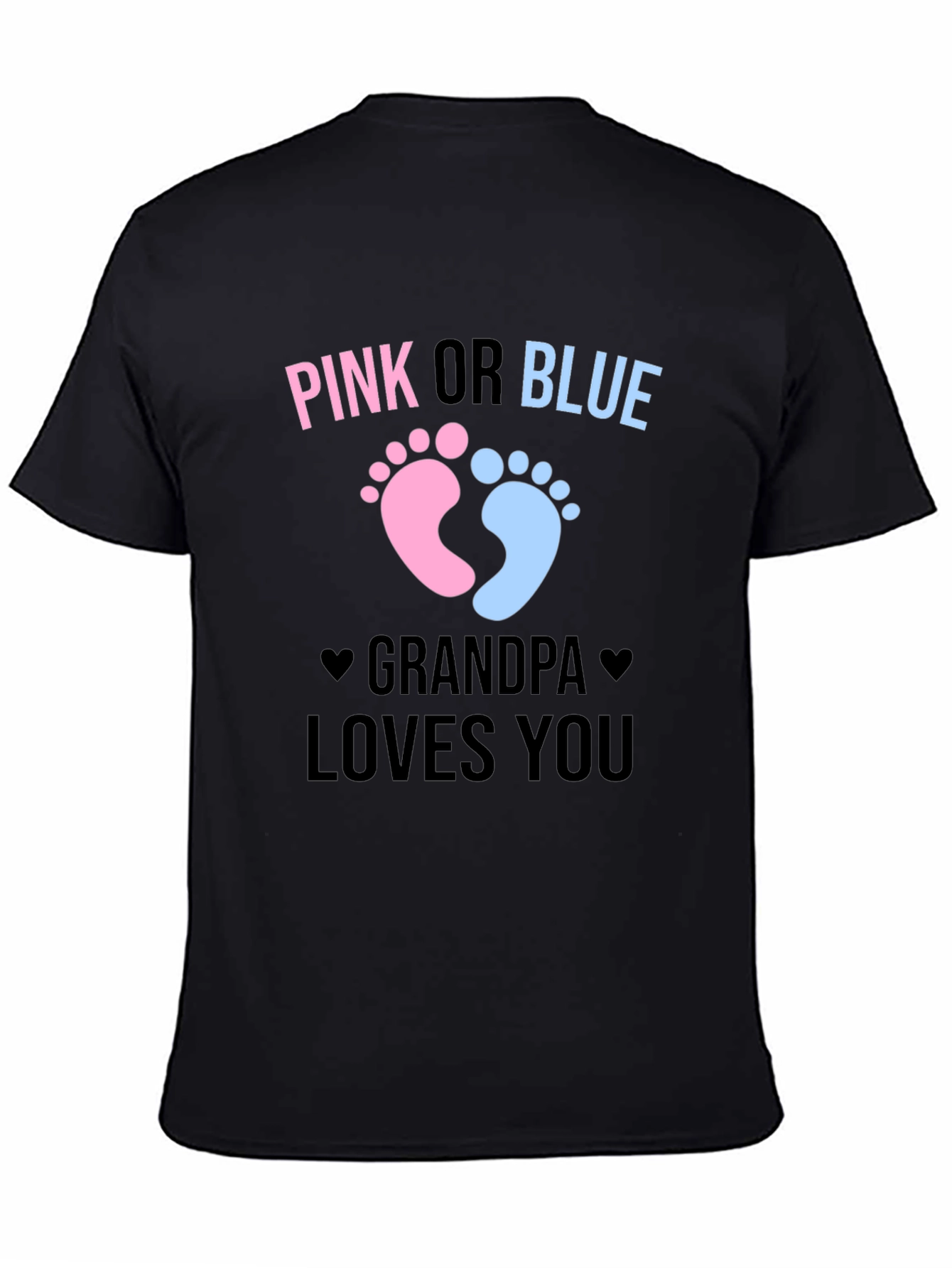 Pink or Blue Grandpa Loves You T-Shirt