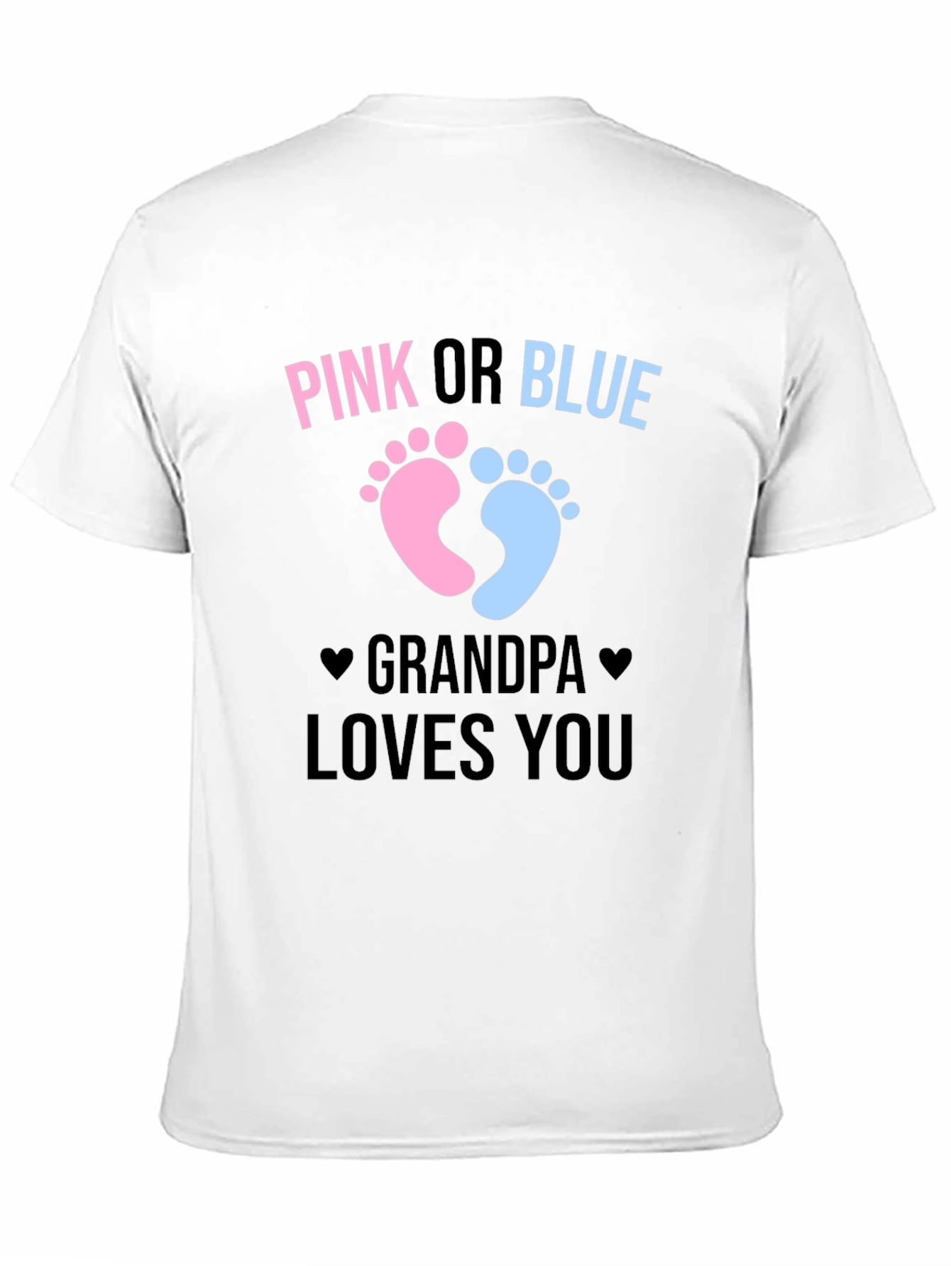 Pink or Blue Grandpa Loves You T-Shirt