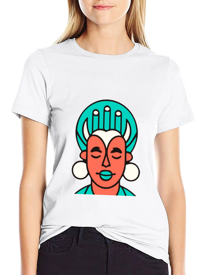 Abstract Graphic Tee - Black
