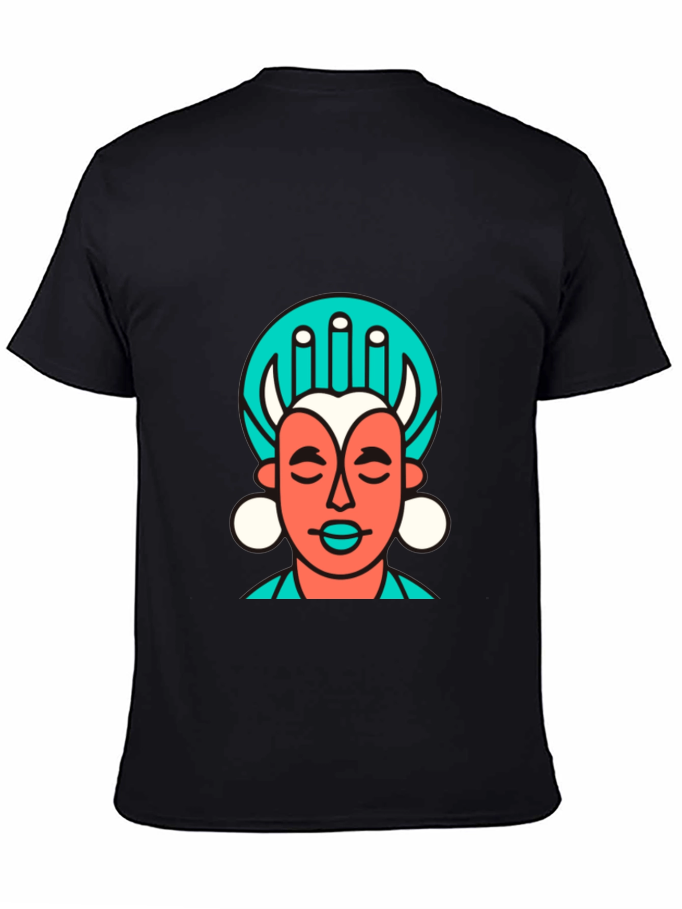Abstract Graphic Tee - Black
