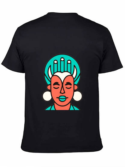 Abstract Graphic Tee - Black