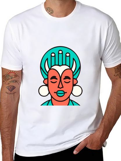 Abstract Graphic Tee - Black