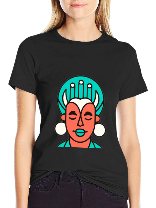 Abstract Graphic Tee - Black