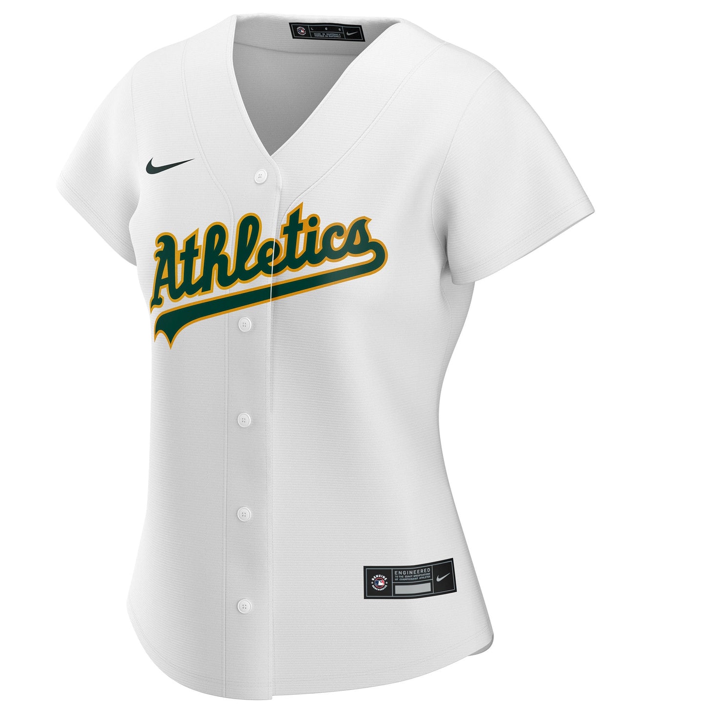 Athletics Nike Women's Home Replica Custom Jersey - White