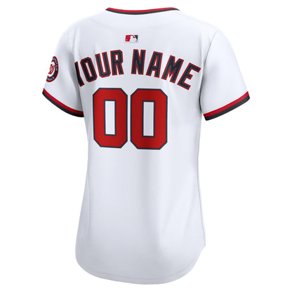 Washington Nationals Nike Women's Home Limited Custom Jersey - White