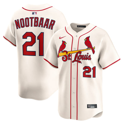 Lars Nootbaar St. Louis Cardinals Nike Alternate 2 Limited Jersey - Cream