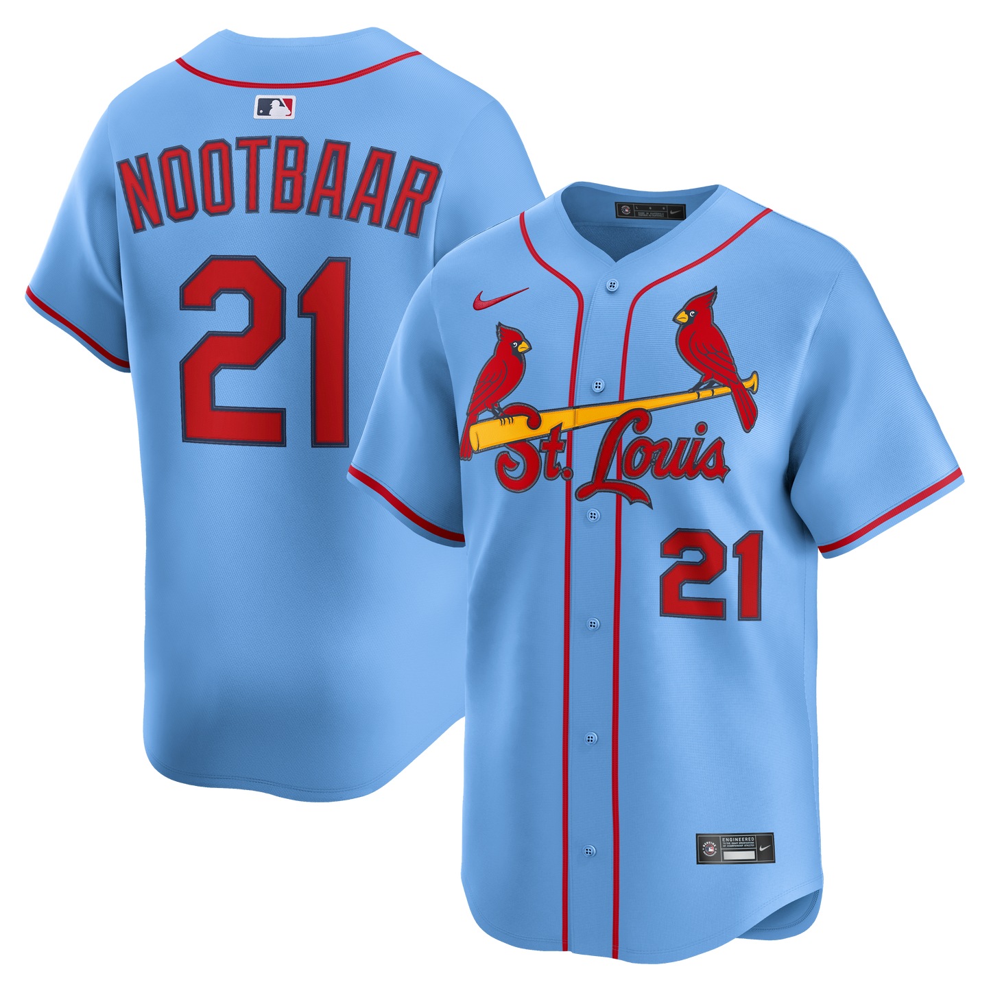 Lars Nootbaar St. Louis Cardinals Nike Alternate Limited Jersey - Light Blue