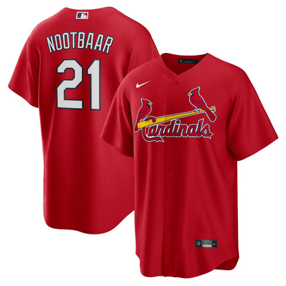 Lars Nootbaar St. Louis Cardinals Nike Big &amp;amp; Tall Alternate Replica Player Jersey - Red