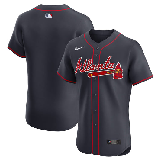 Atlanta Braves Nike Alternate Elite Jersey - Navy