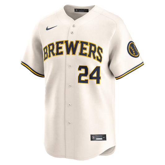 William Contreras Milwaukee Brewers Nike Home Limited Player Jersey - Cream