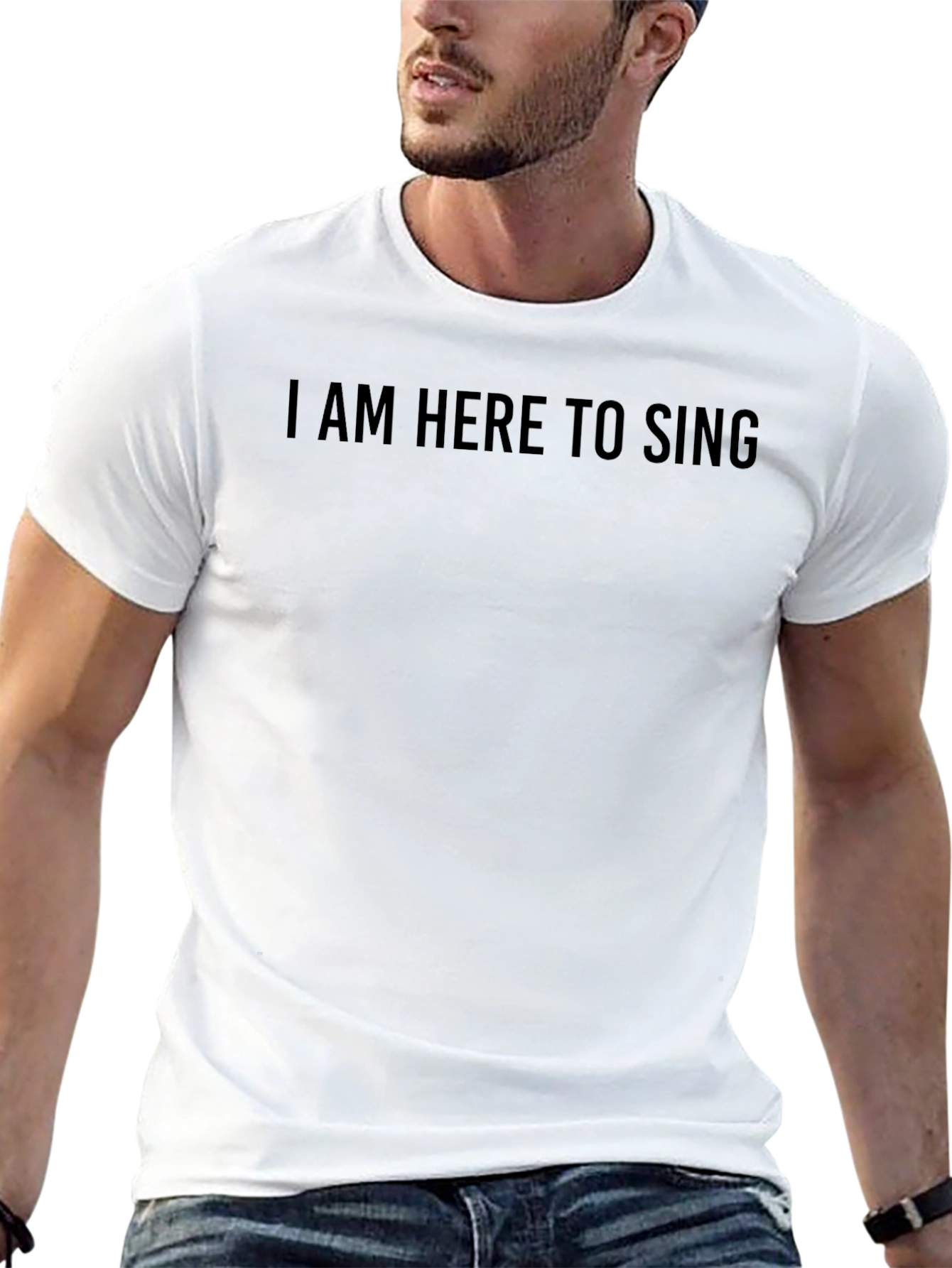 I am Here to Sing Black T-Shirt