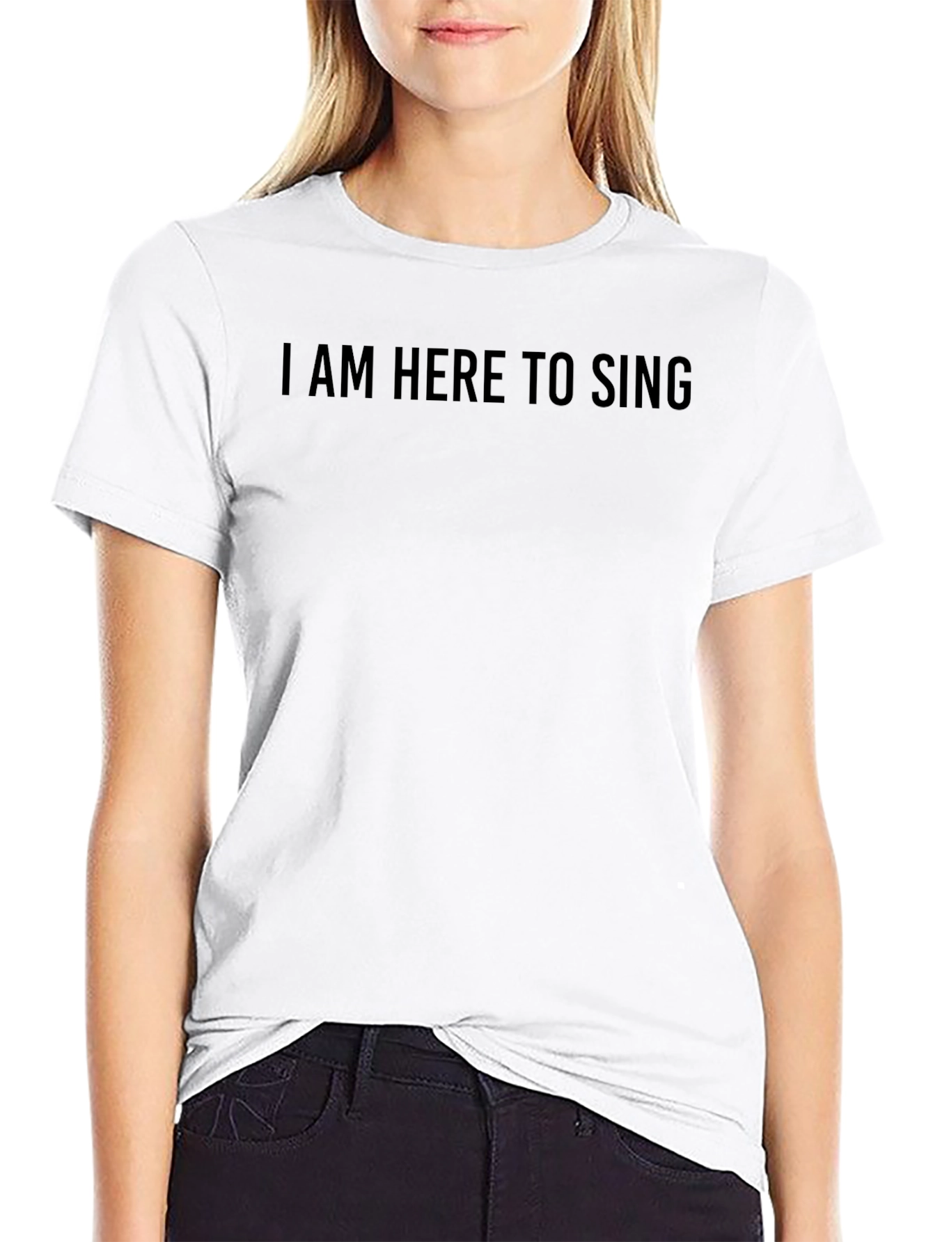 I am Here to Sing Black T-Shirt
