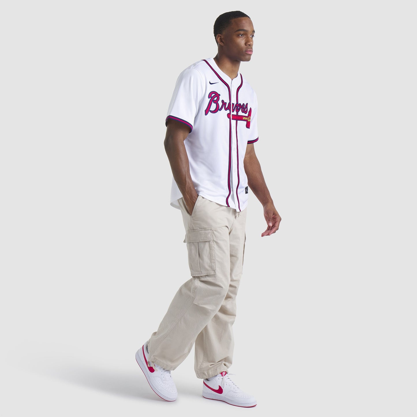 Atlanta Braves Nike Home Limited Jersey - White