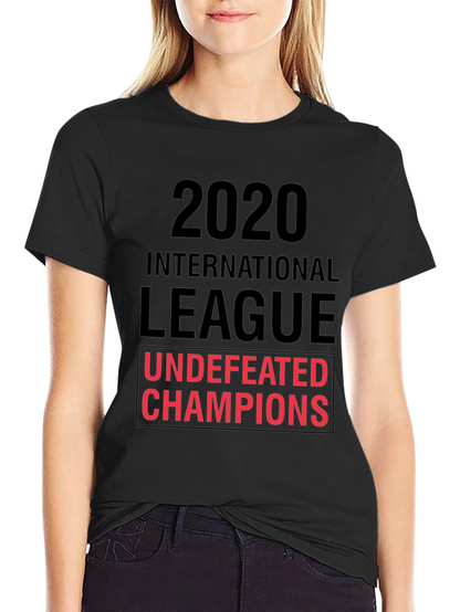 2020 International League Undefeated Champions Black T-Shirt